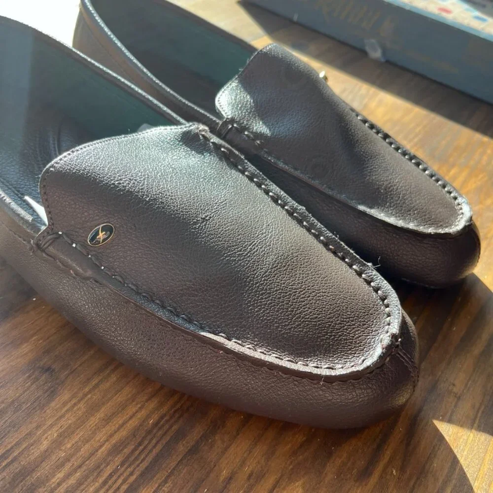 Florsheim Loafers‎ Size 11.5 Mens Grafton Brown Leather Driver Slip On Shoes NIB